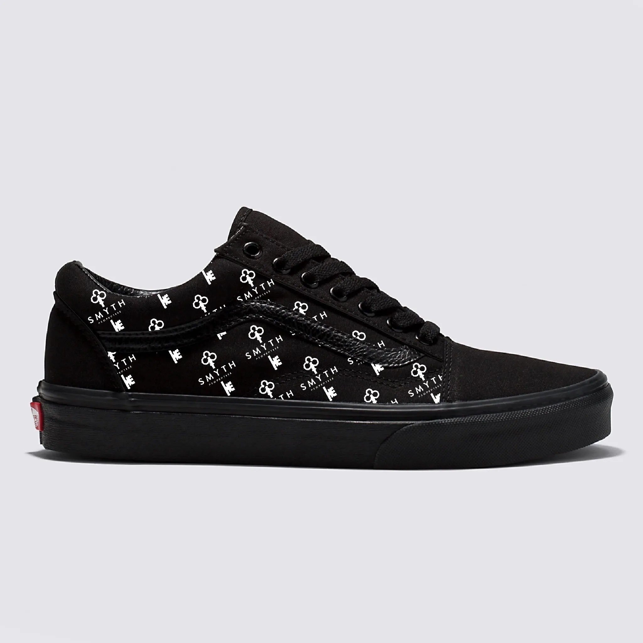 1 pair of  Black/Black Men's 12 Vans Old Skool Smyth Properties - Custom Order