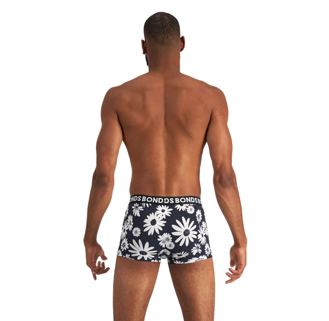 18 X Bonds Mens Everyday Trunks Underwear Flower Multi Black Undies