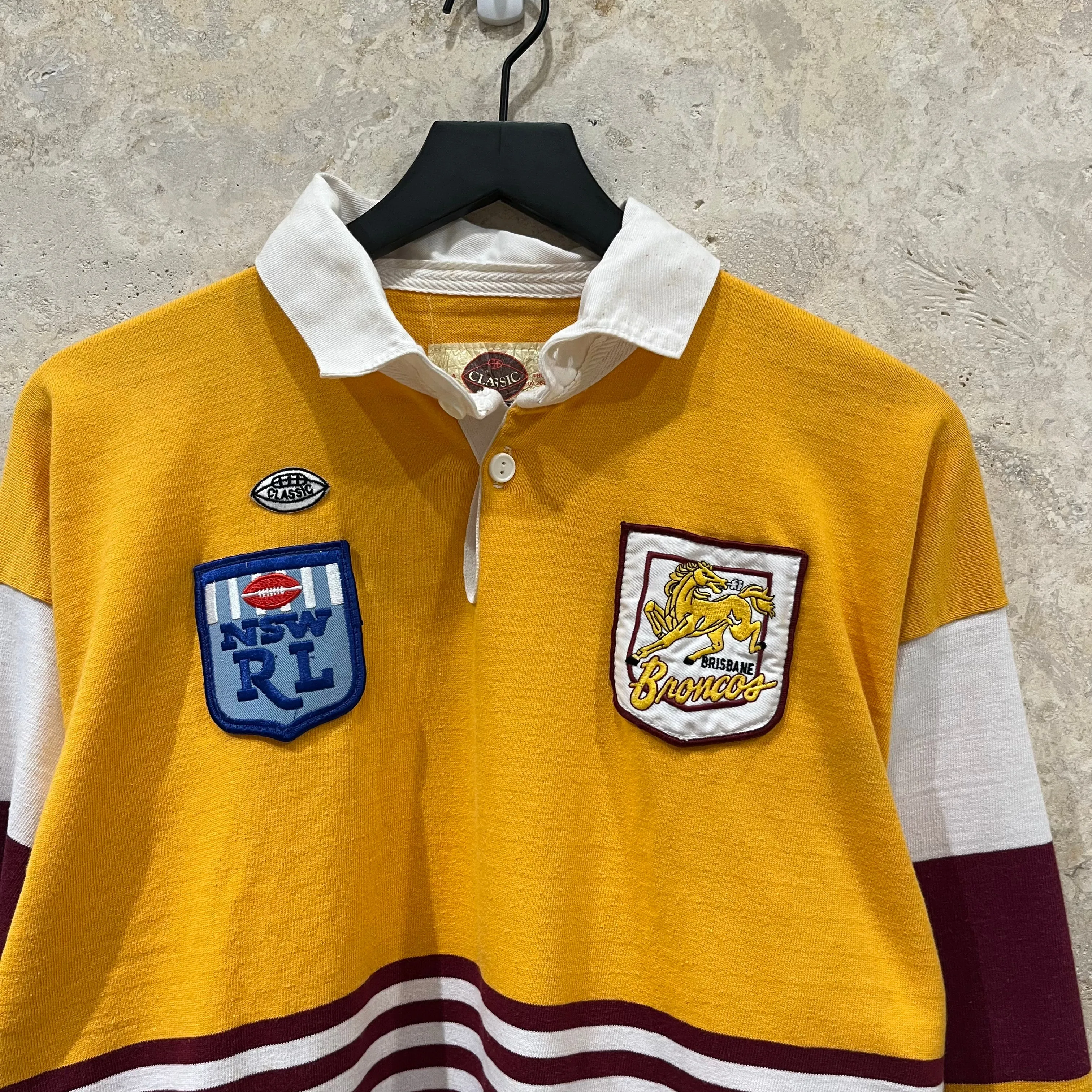 1990s Brisbane Broncos Rugby Jersey Size L