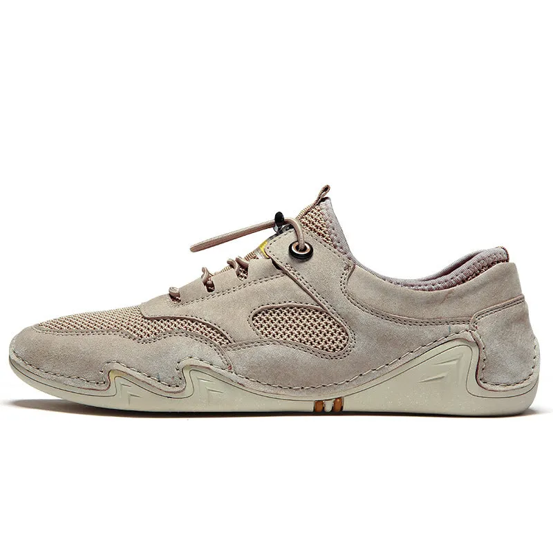 2024 popular style summer air-permeable net eight claw fish bean men's shoes sports leisure soft-soled men's shoes.