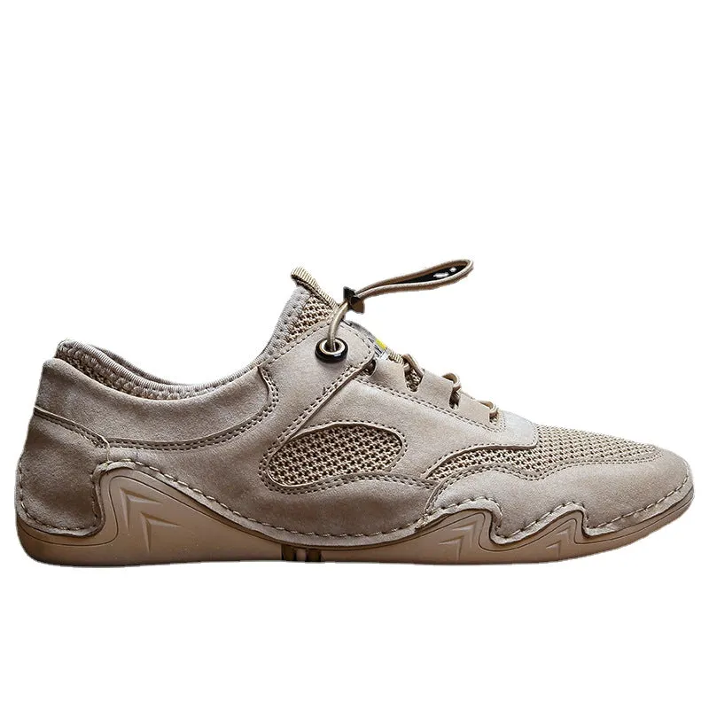2024 popular style summer air-permeable net eight claw fish bean men's shoes sports leisure soft-soled men's shoes.
