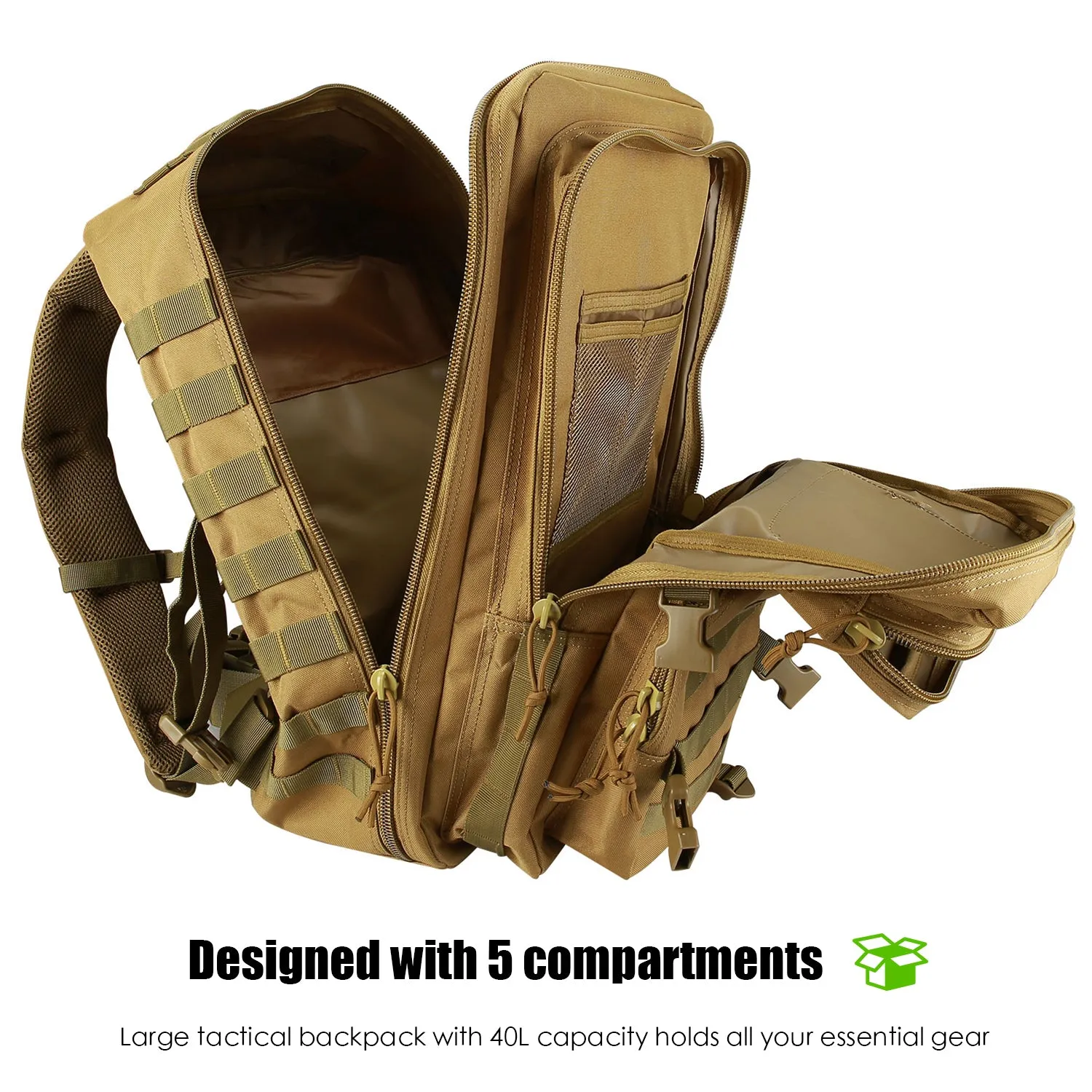 40L Large Capacity Tactical Backpack | ProCase