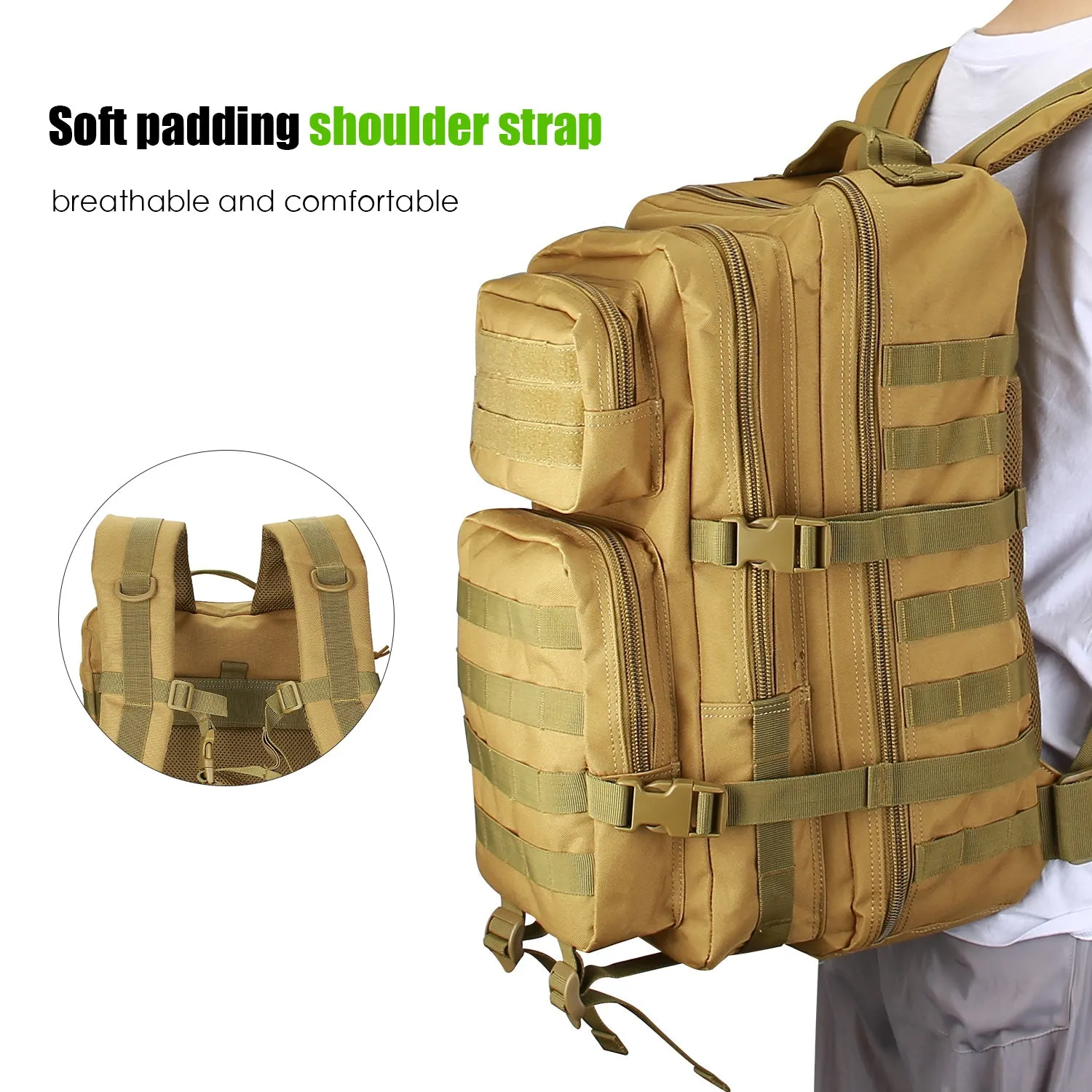 40L Large Capacity Tactical Backpack | ProCase