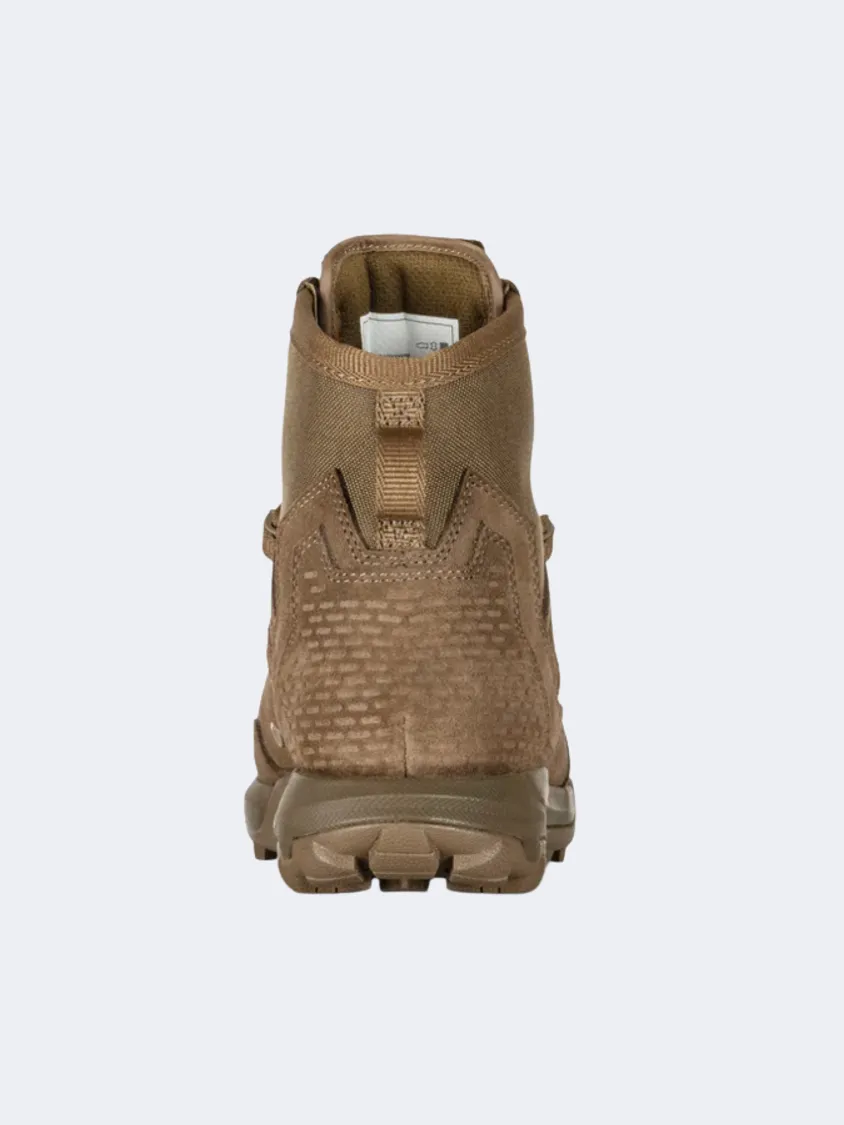5-11 Brand A/T 6" Non-Zip Men Tactical Boots Dark Coyote