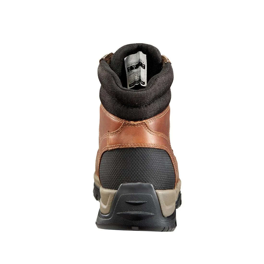 6" Ground Force Waterproof Composite Toe Work Boot Red Brown