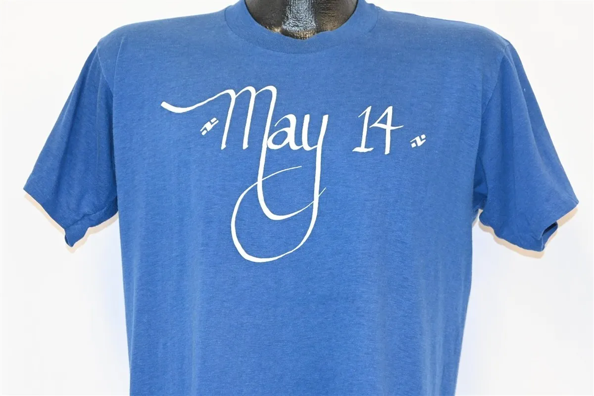 80s May 14th Fourteenth Calendar Date t-shirt Large