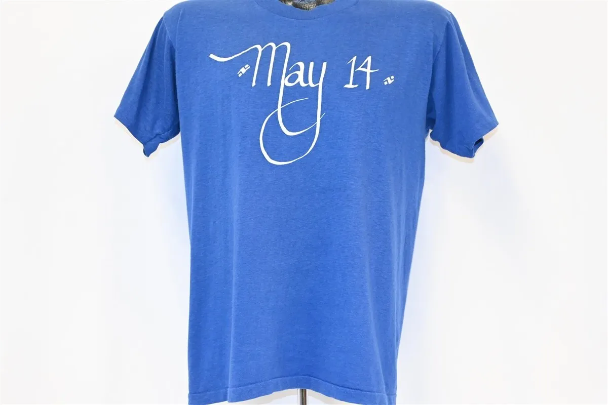 80s May 14th Fourteenth Calendar Date t-shirt Large