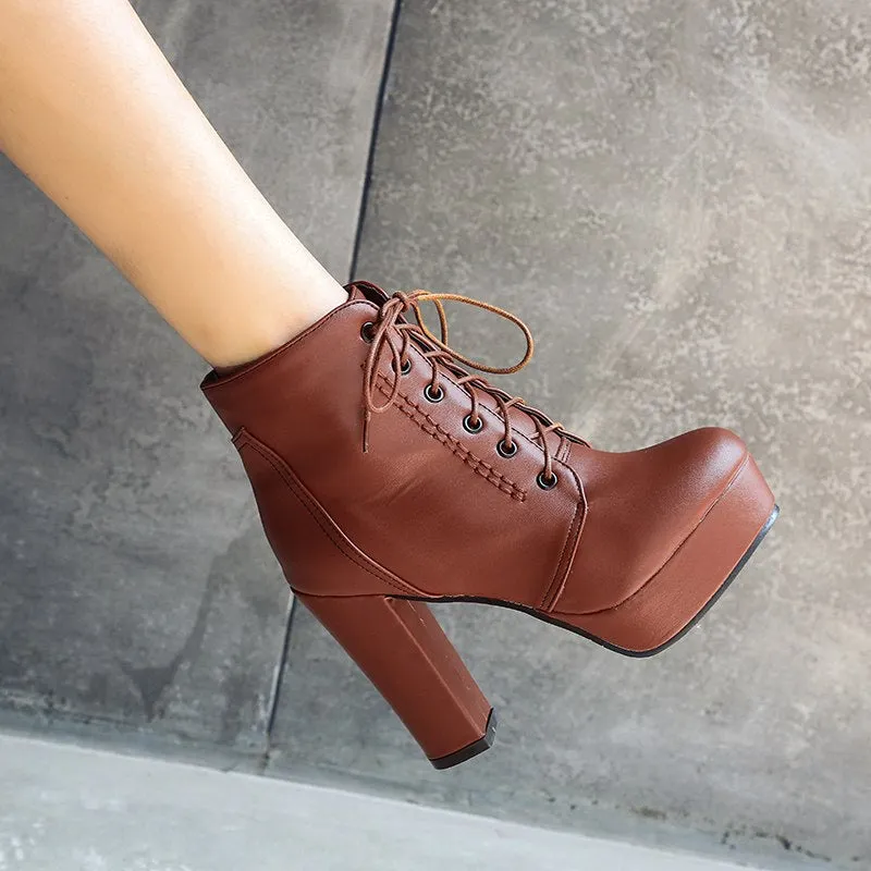 Add Fur High Heels sexy Ankle Boots