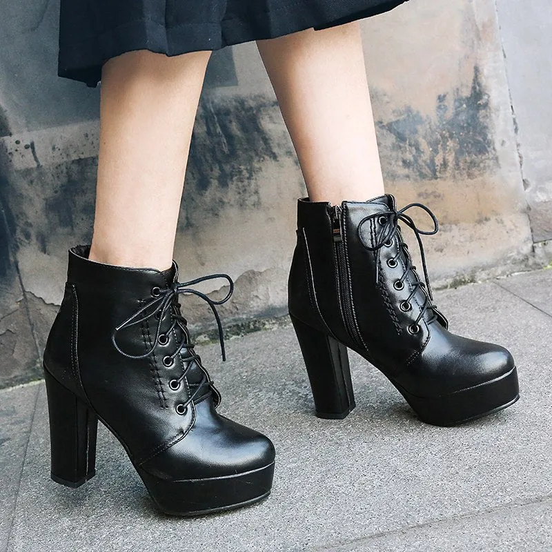 Add Fur High Heels sexy Ankle Boots