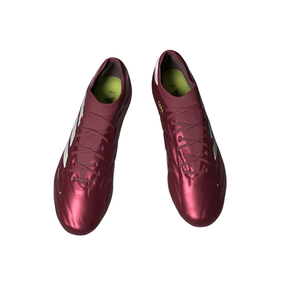 Adidas - Copa Pure II  Firm Ground Boots - Shadow Red / Cloud White / Team Solar Yellow 2