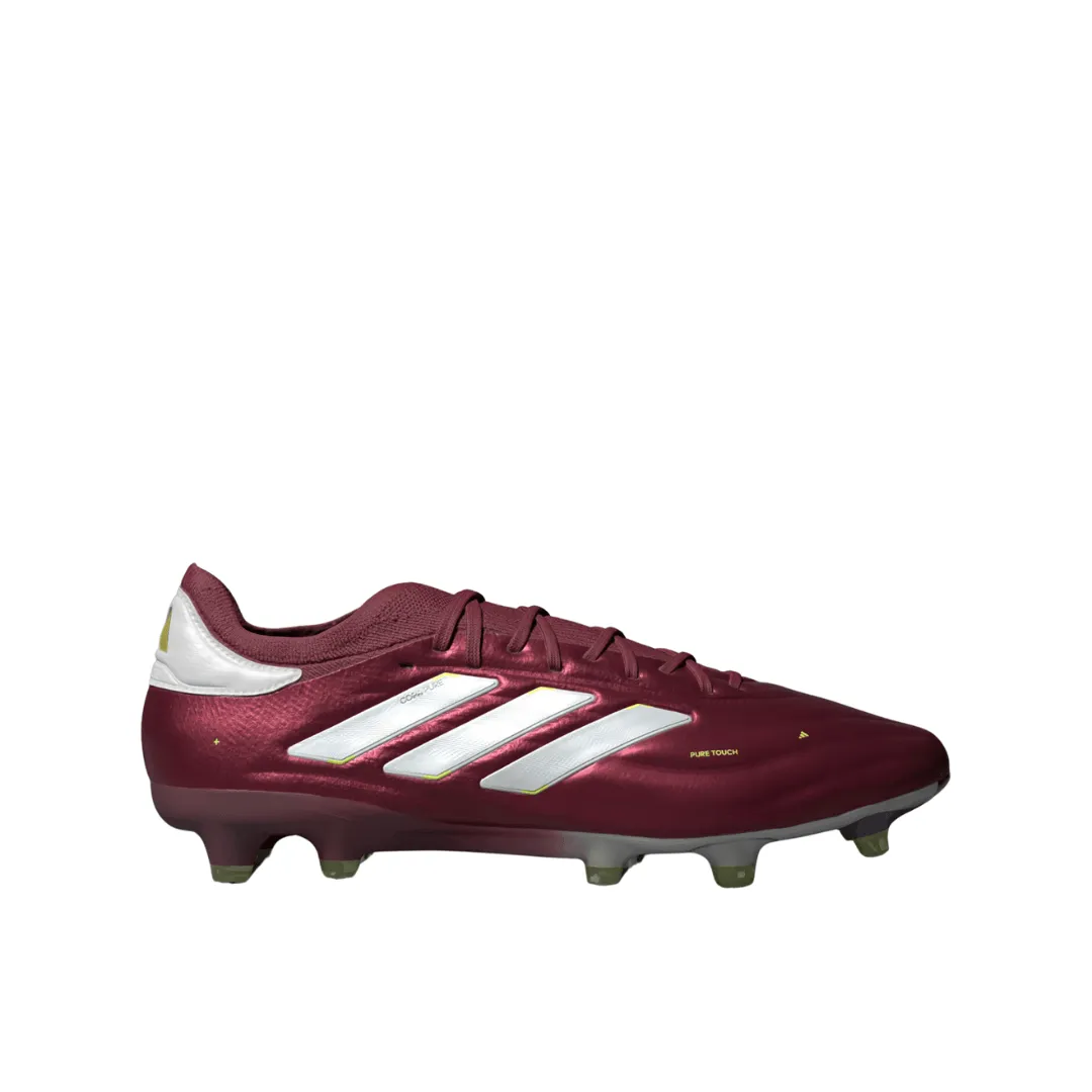 Adidas - Copa Pure II  Firm Ground Boots - Shadow Red / Cloud White / Team Solar Yellow 2