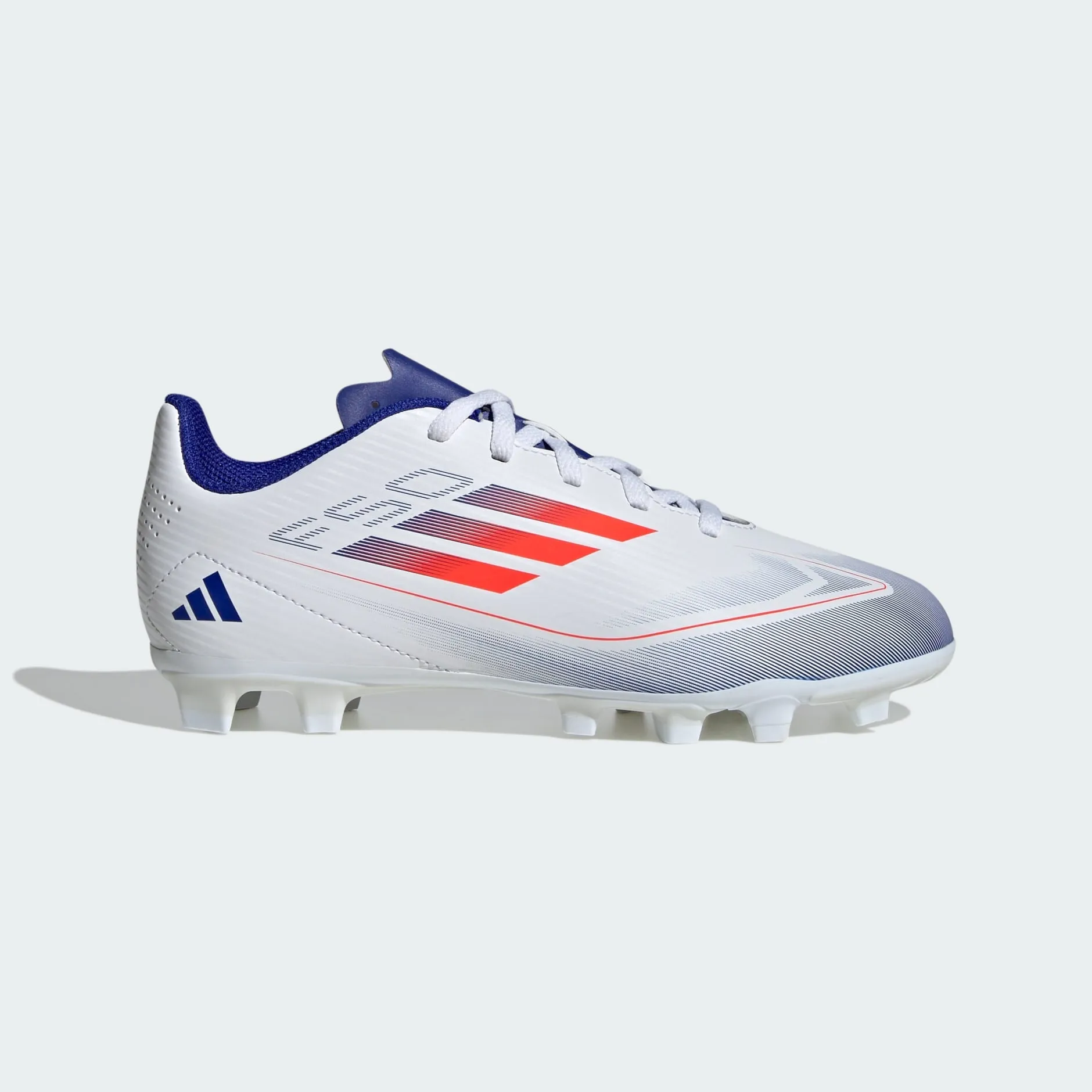 adidas F50 CLUB Flexible Ground Cleats | Cloud White-Solar Red | Kid's Unisex