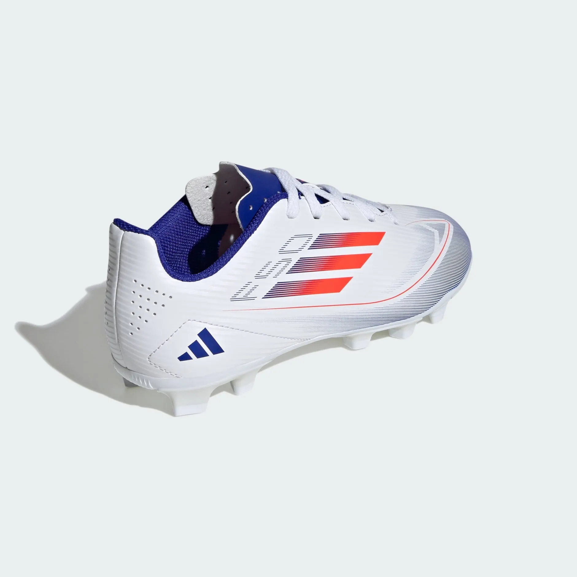 adidas F50 CLUB Flexible Ground Cleats | Cloud White-Solar Red | Kid's Unisex