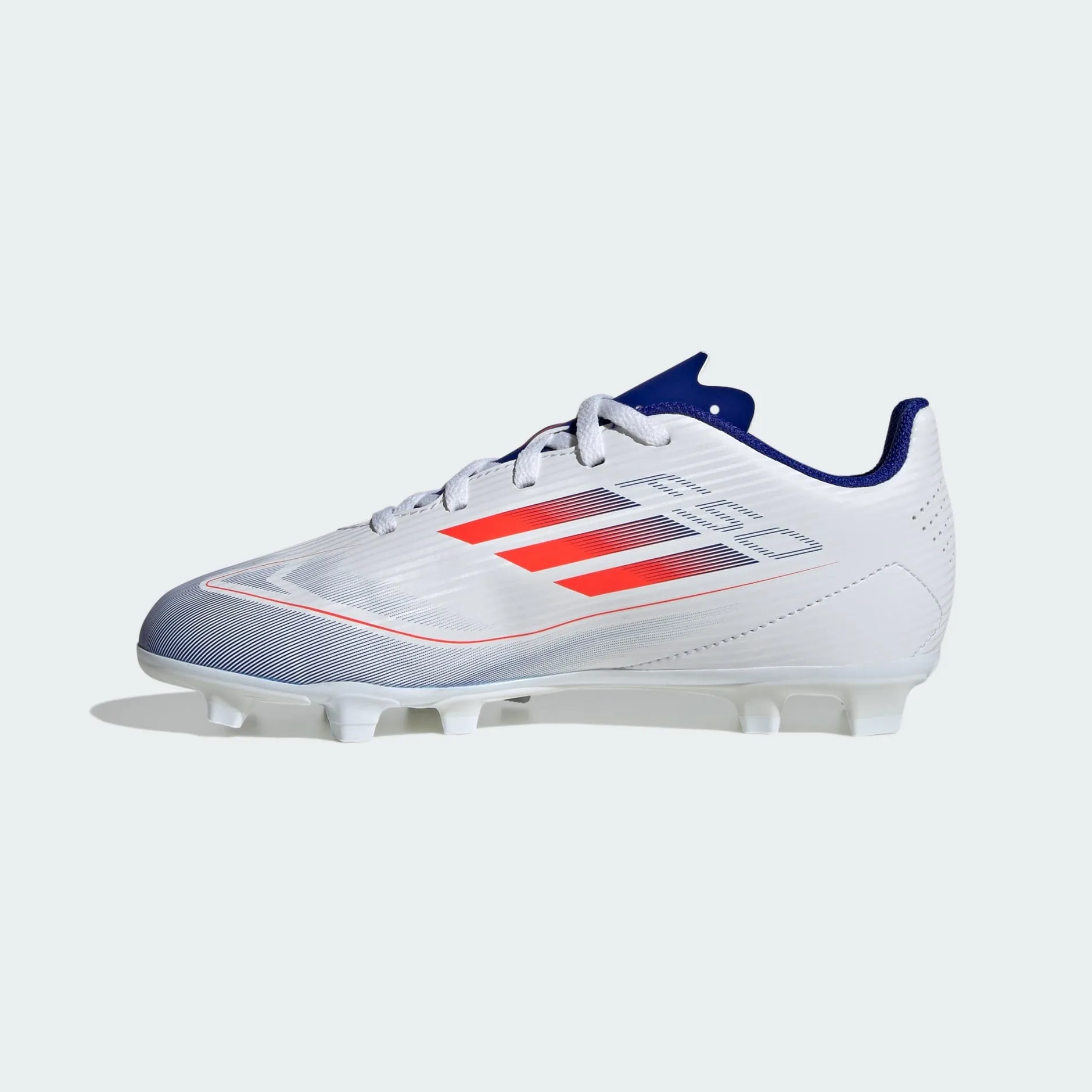 adidas F50 CLUB Flexible Ground Cleats | Cloud White-Solar Red | Kid's Unisex