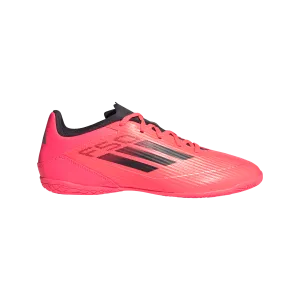 adidas F50 Club Indoor Soccer Shoes | Turbo-Aurora Black-Platinum Metallic | Men's