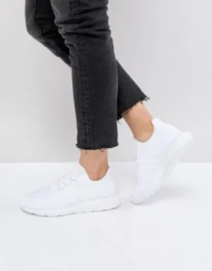adidas Originals Swift Run Sneakers In Triple White