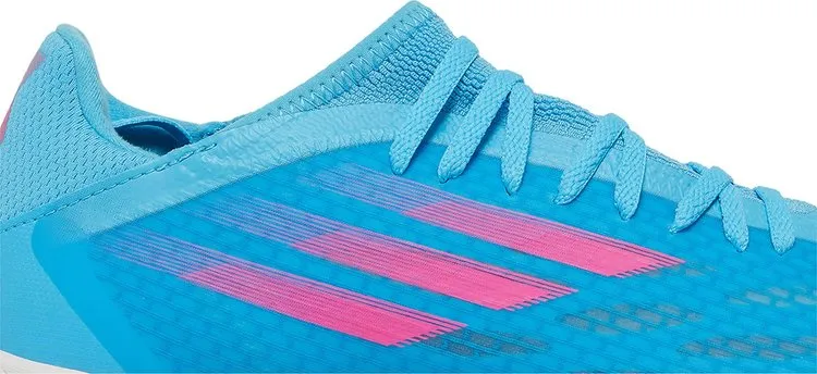 Adidas X Speedflow.3 IN 'Sky Rush Team Shock Pink' sneakers, blue