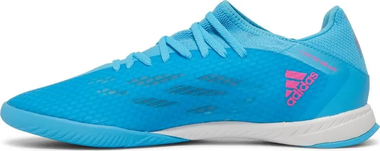 Adidas X Speedflow.3 IN 'Sky Rush Team Shock Pink' sneakers, blue