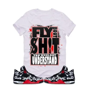Air Jordan 4 Tattoos White T (FLY)