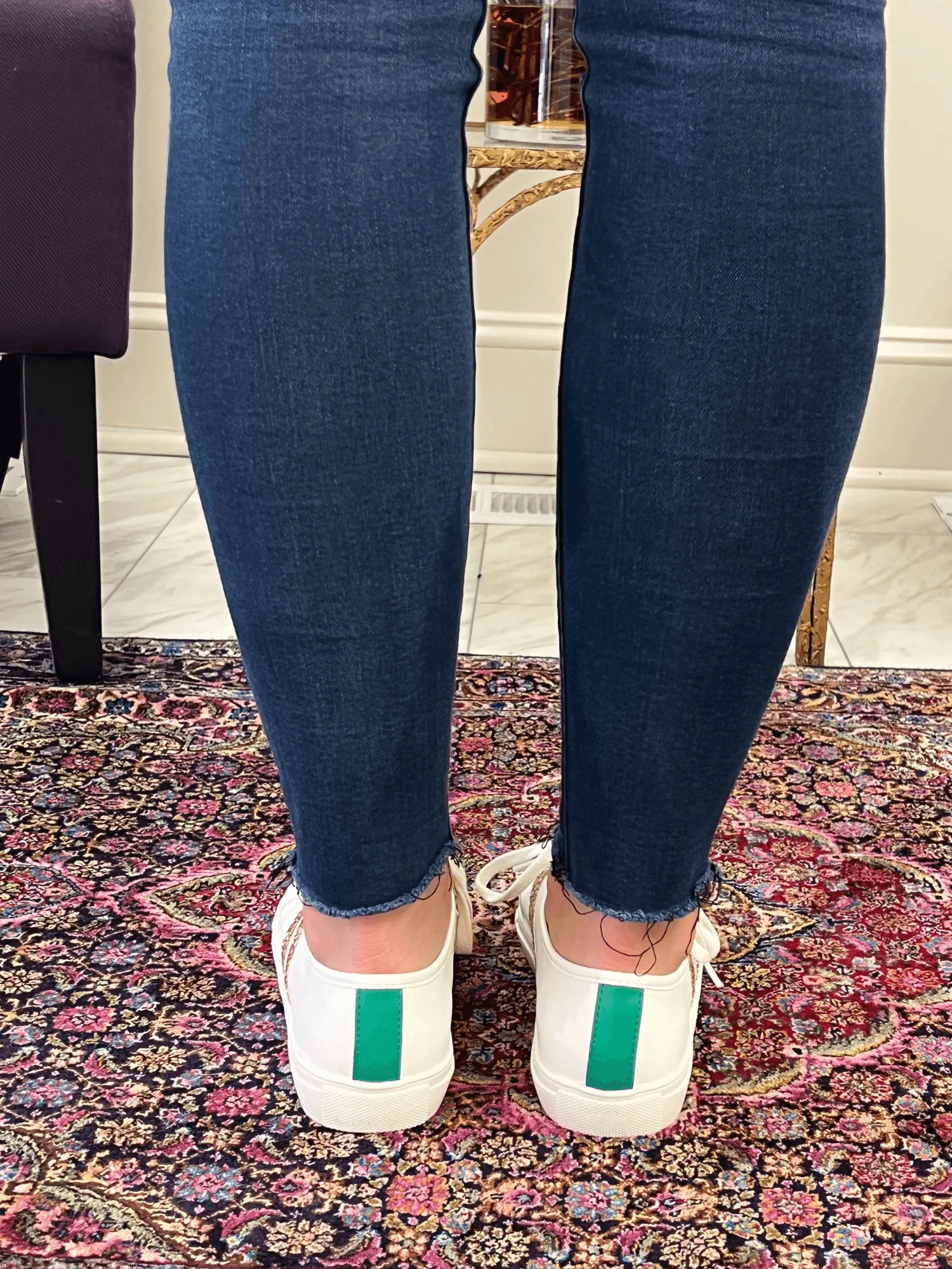 All That Glitters White Sneakers