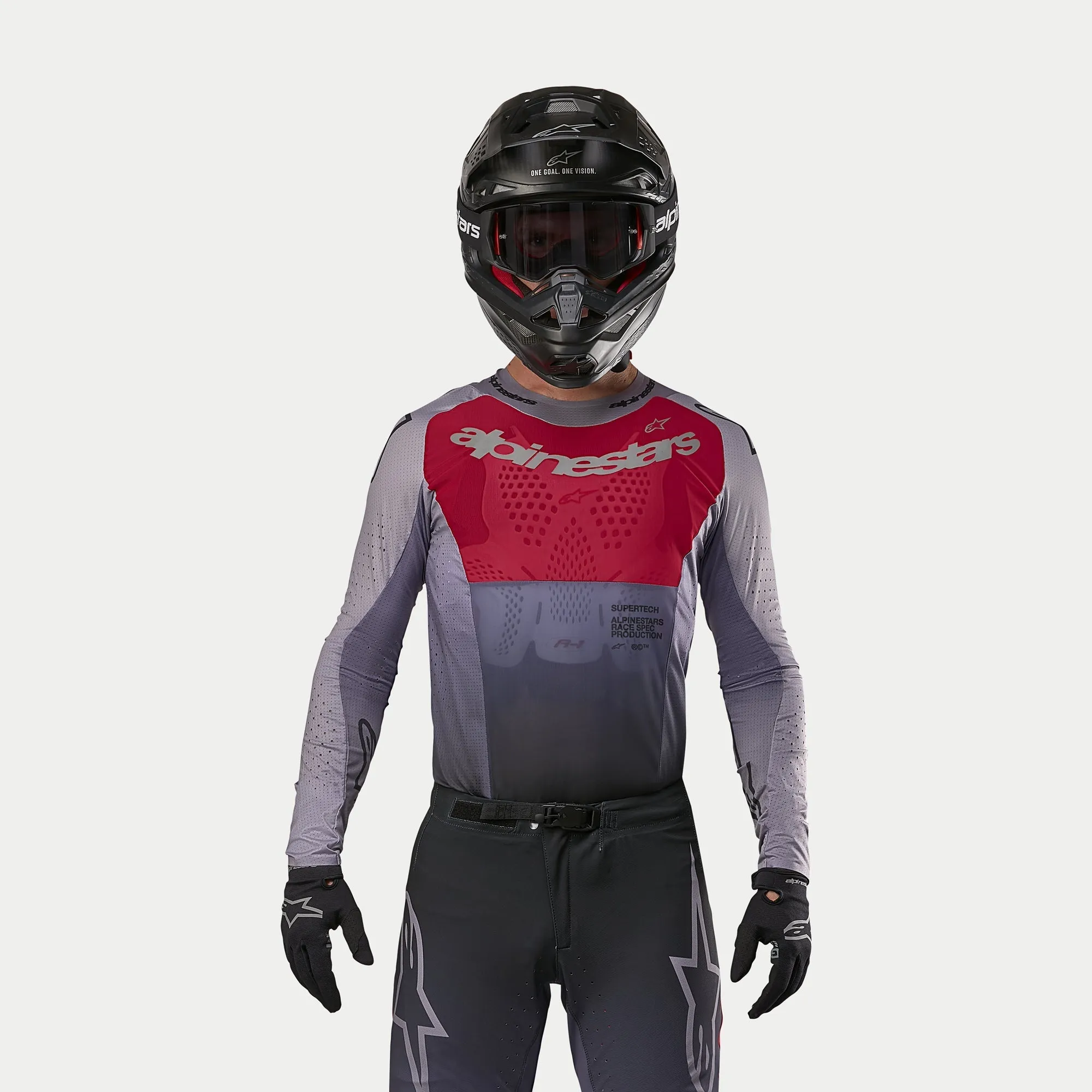 ALPINESTARS 2024 SUPERTECH DADE JERSEY - IRON RED BERRY