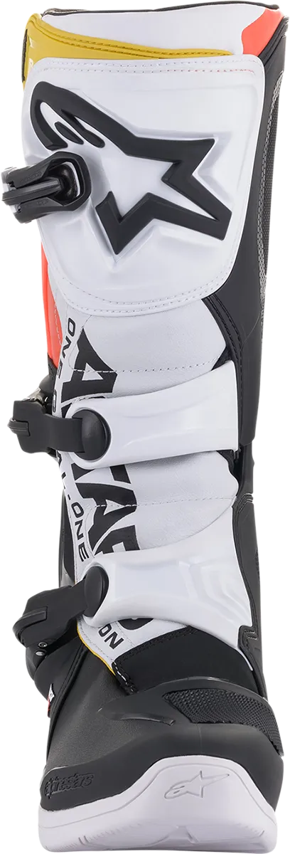 ALPINESTARS Tech 3 Boots Black/White/ Red/Fluo Yellow Sz 12 2013018-1238-12
