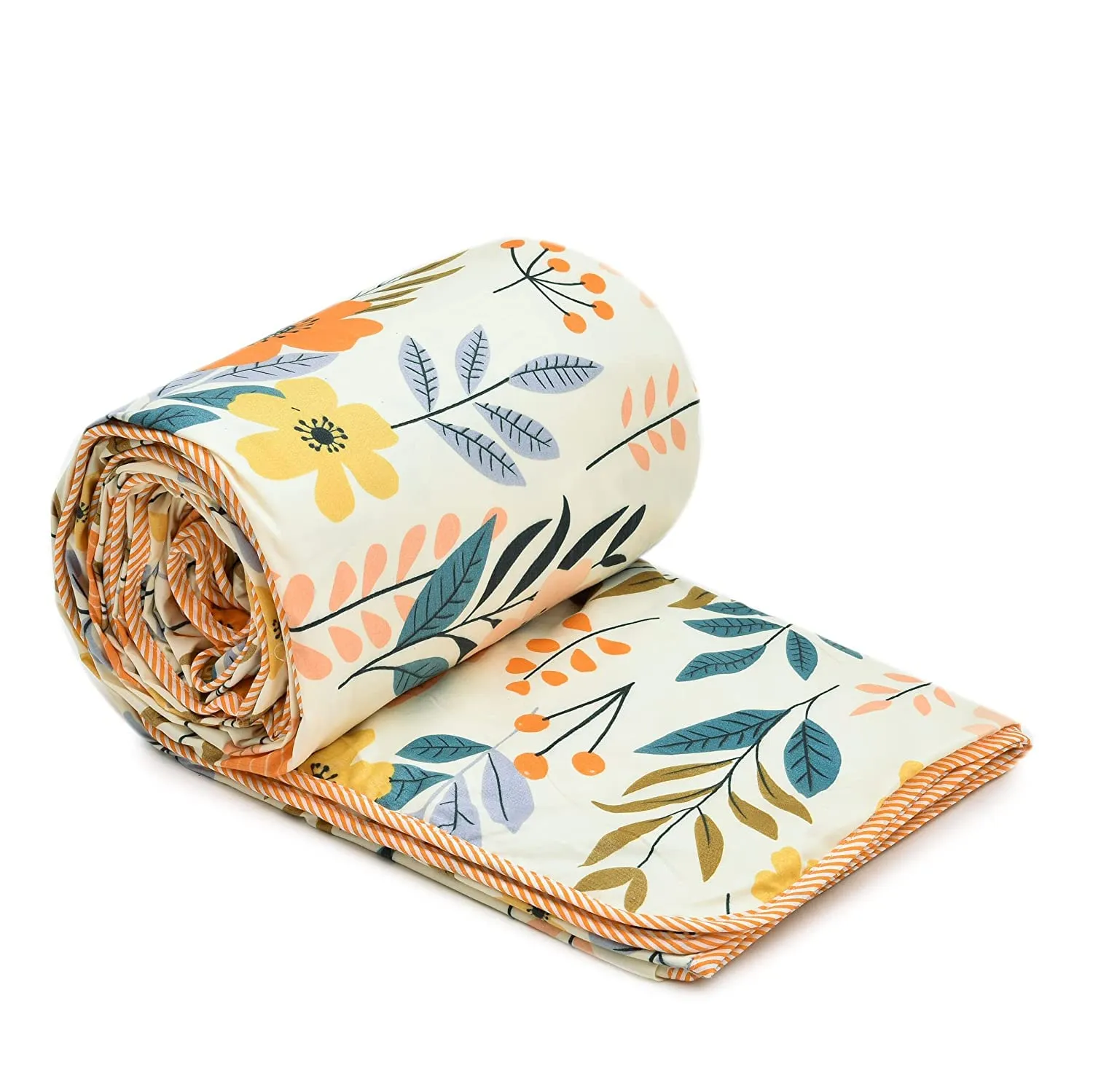 Amazon Brand - Umi Super Soft Brushed Microfiber Cotton 3 Layer Breathable Single Dohar 57X87(Inches) 144X220(CM) Flannel Dohar Throws for Bed