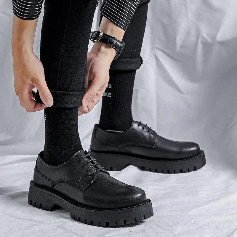 Amozae- Saechang Lace Up Chunky Shoes