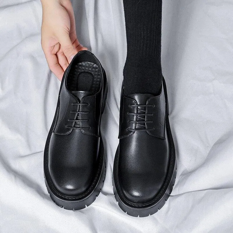 Amozae- Saechang Lace Up Chunky Shoes