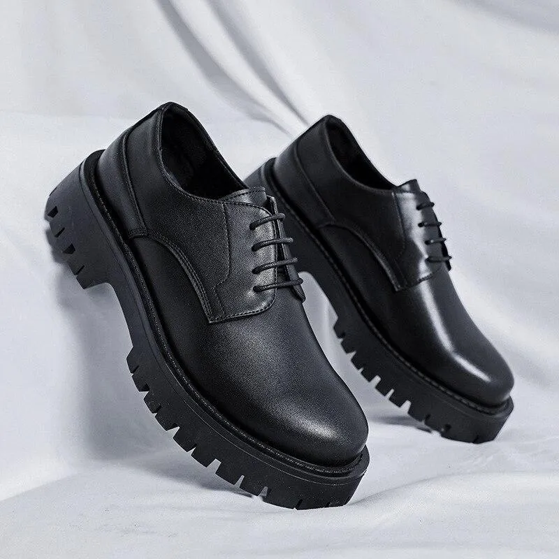 Amozae- Saechang Lace Up Chunky Shoes