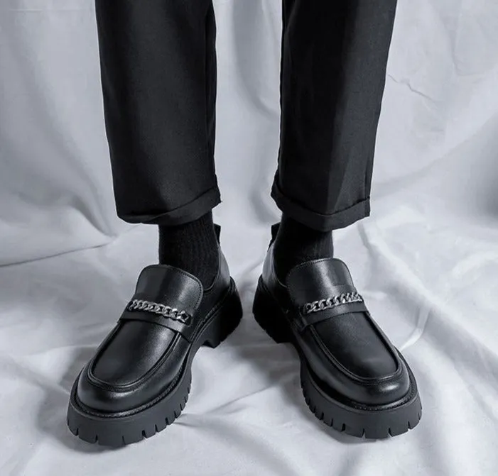 Amozae- Yangdo Chain Detail Chunky Loafers