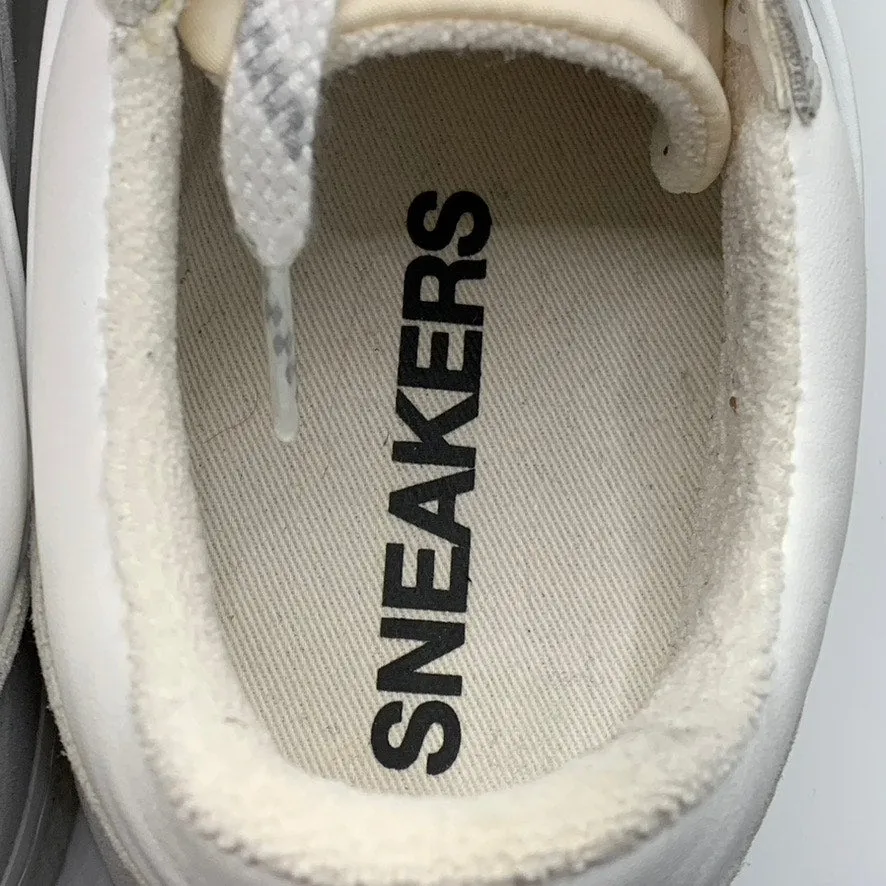 A.P.C. Unisex Men's Plain Minimalist Low Top Gray/White Sneakers SZ 44 US 11