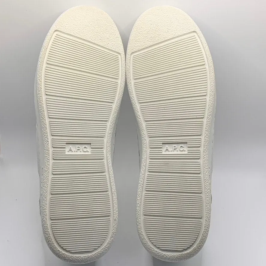 A.P.C. Unisex Men's Plain Minimalist Low Top Gray/White Sneakers SZ 44 US 11