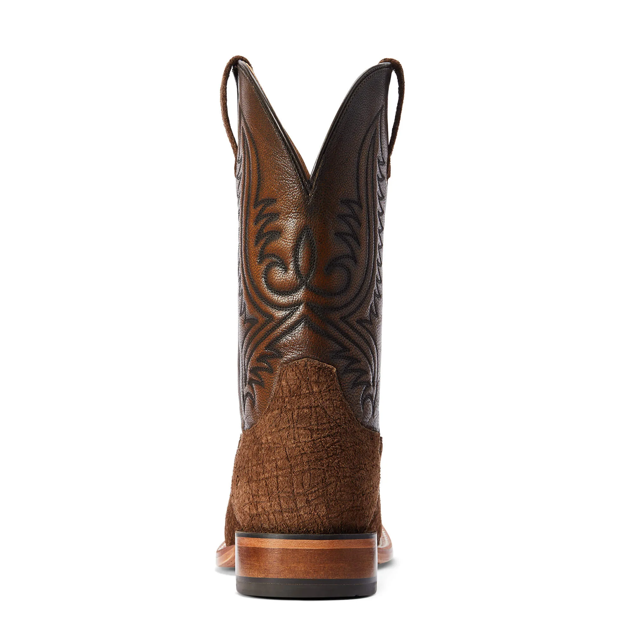 Ariat Antique Tan Hippo Print Circuit Paxton Broad Square Toe Boots for Men