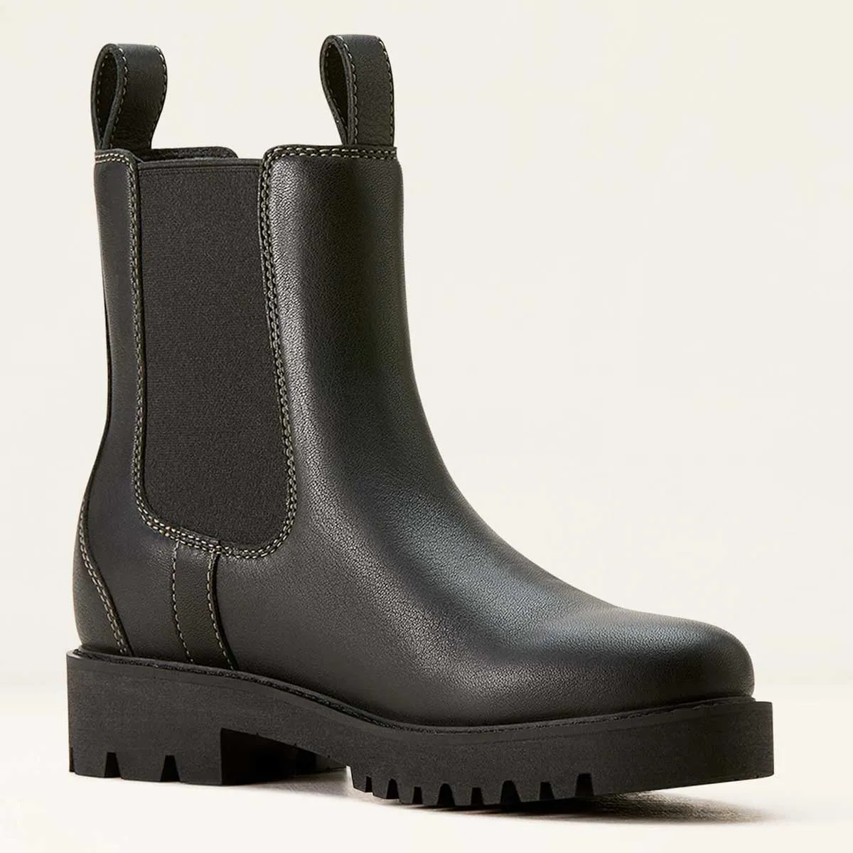 ARIAT Wexford Lug Mid Waterproof Chelsea Boots - Womens - Jet Black