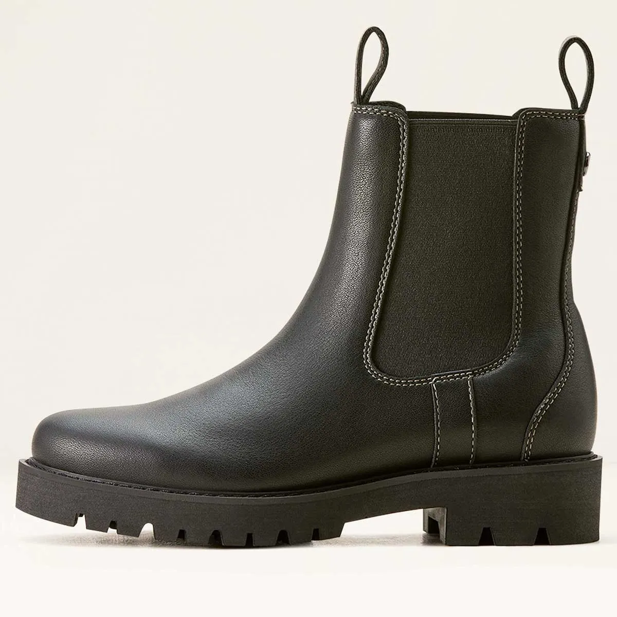 ARIAT Wexford Lug Mid Waterproof Chelsea Boots - Womens - Jet Black