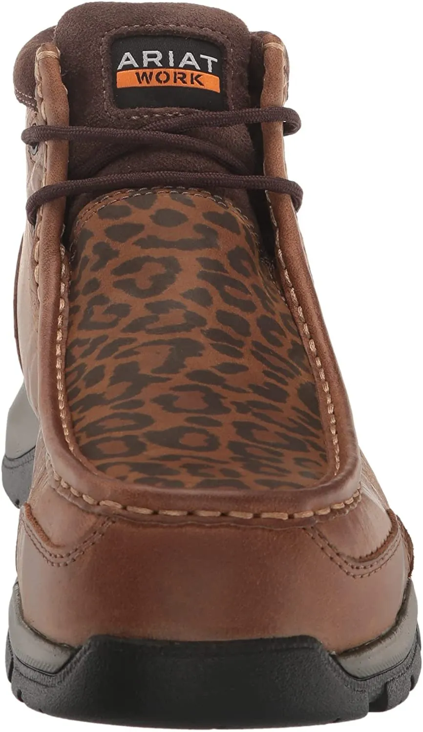 Ariat Women's Edge LTE Moc Composite Toe Work Boot Western, Brown/Cheetah Print