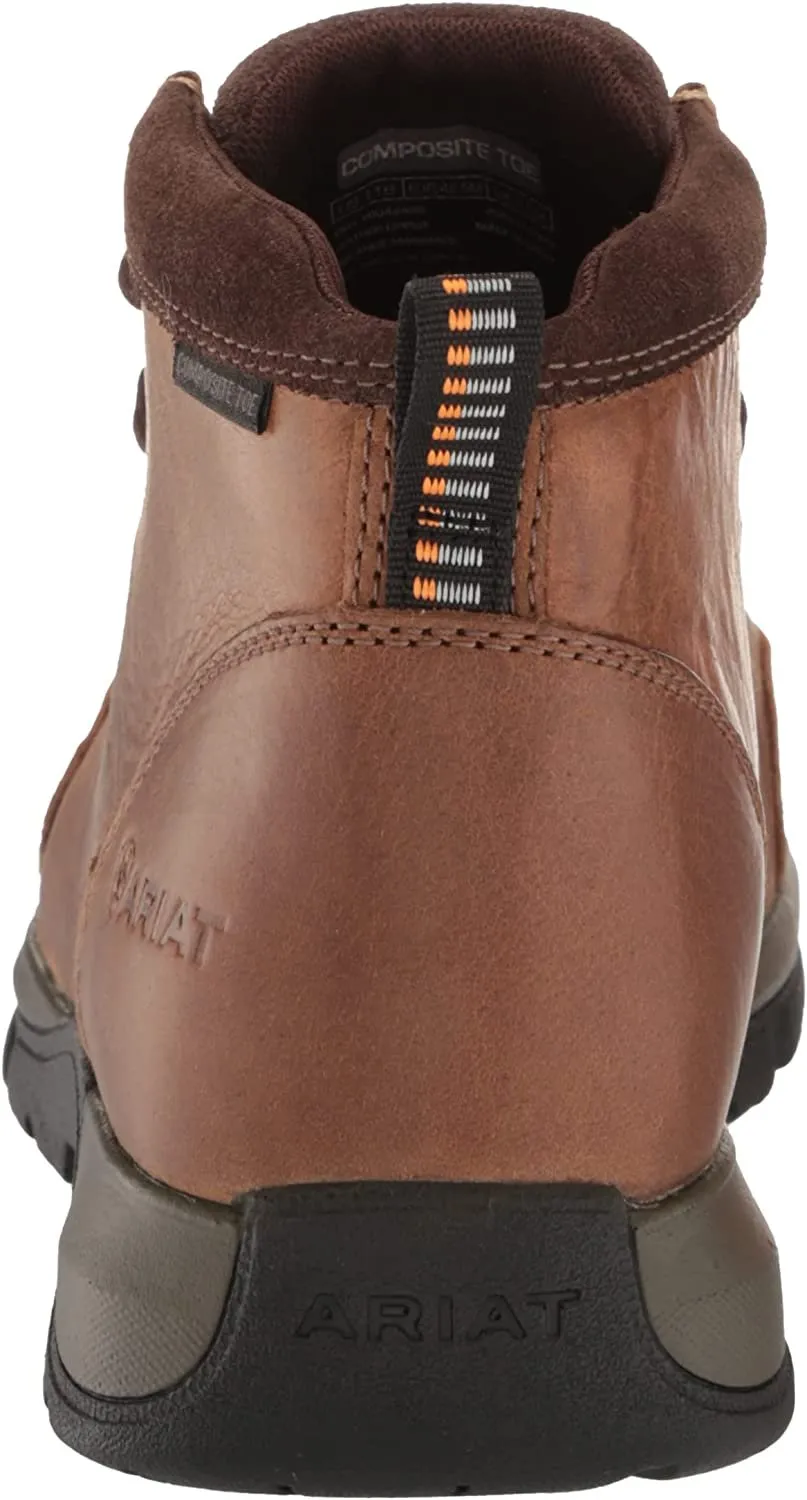 Ariat Women's Edge LTE Moc Composite Toe Work Boot Western, Brown/Cheetah Print
