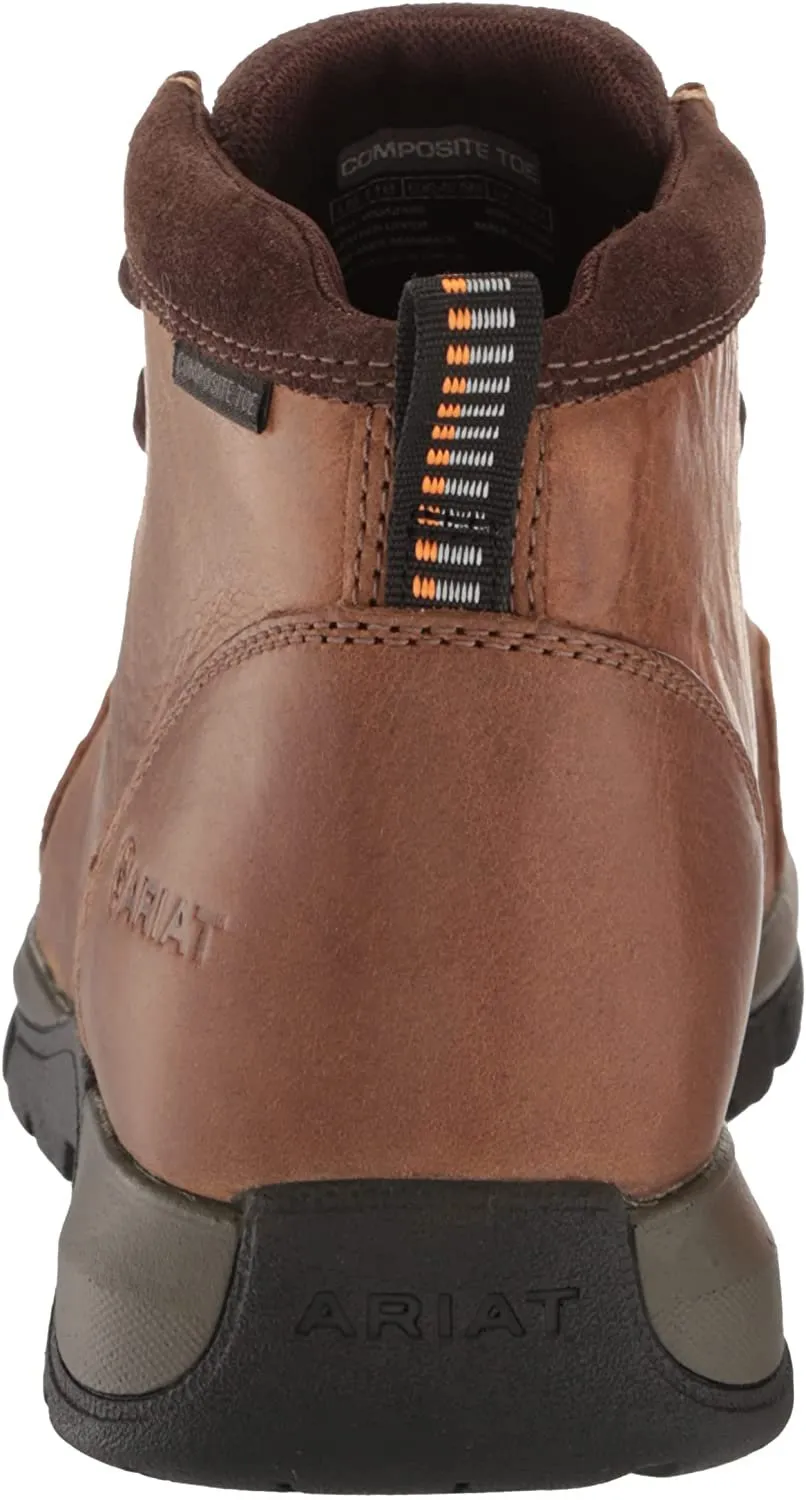 Ariat Women's Edge LTE Moc Composite Toe Work Boot Western, Brown/Cheetah Print