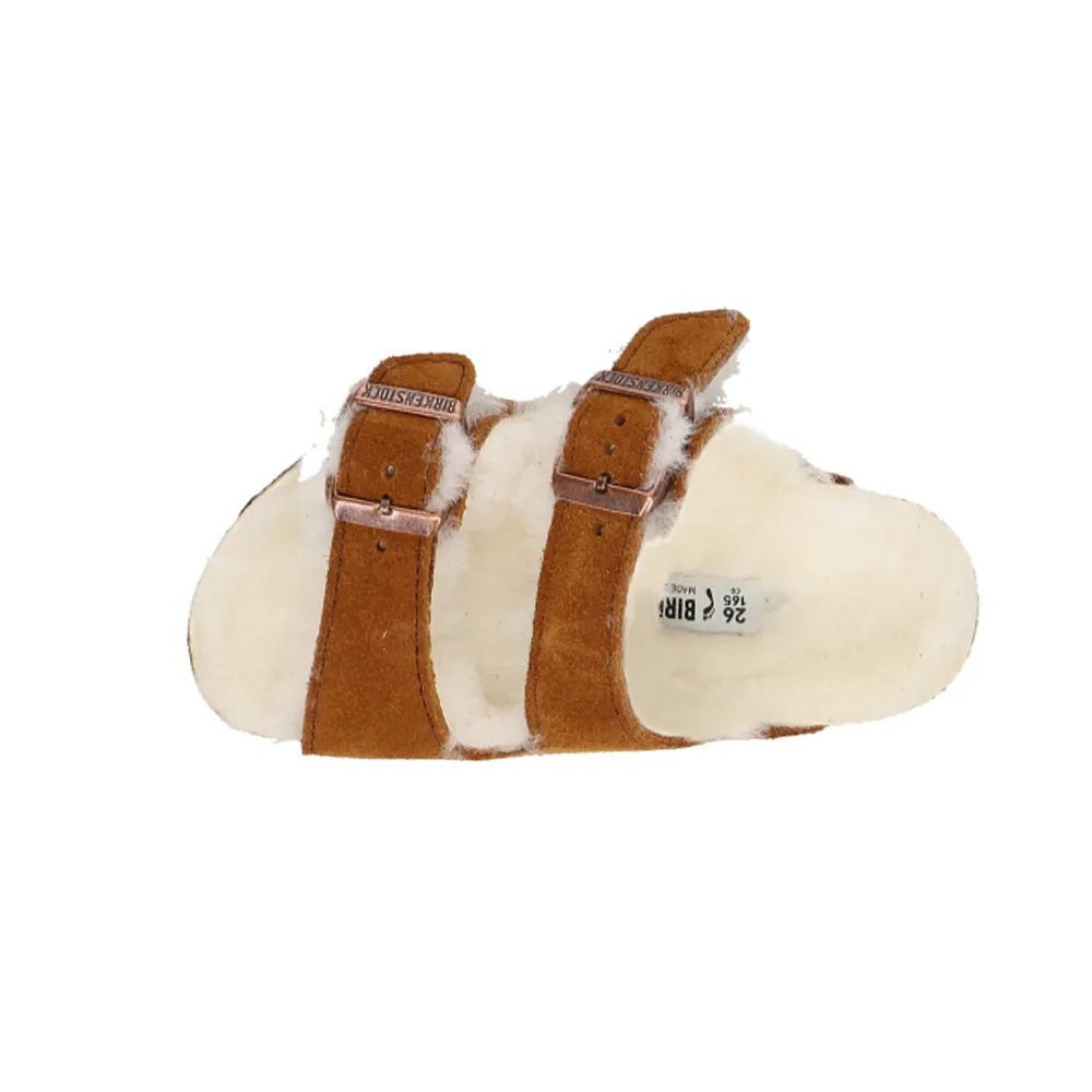 Arizona Shearling Suede Leather Footbed Sandals (Little Kid-Big Kid)
