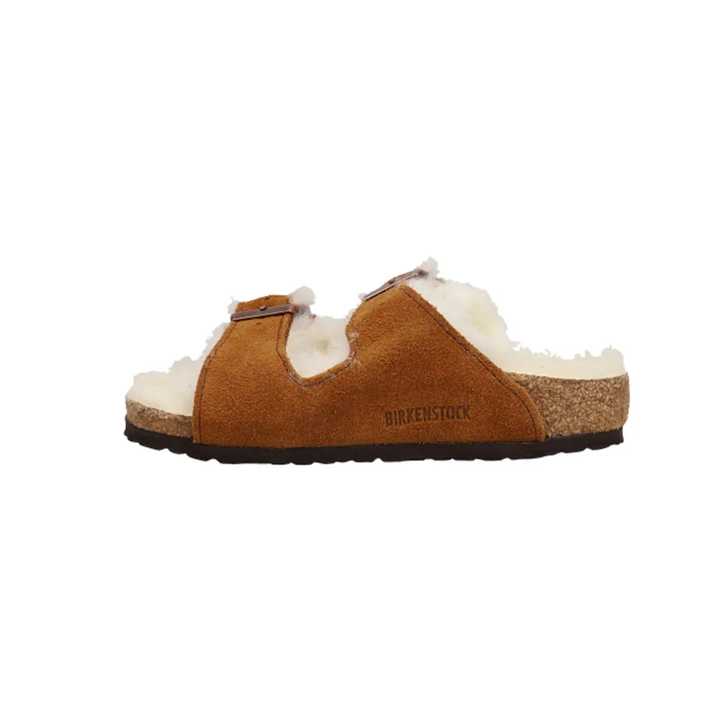 Arizona Shearling Suede Leather Footbed Sandals (Little Kid-Big Kid)