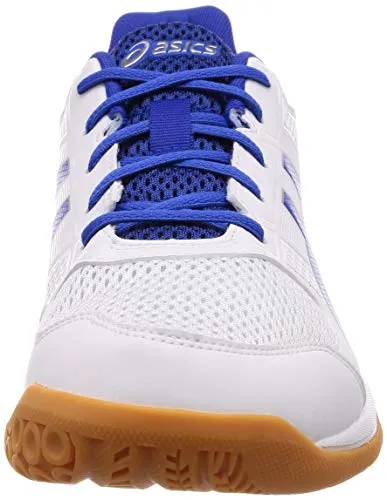 ASICS Men Gel-Rocket 8 White/Illusion Blue Badminton Shoes-6 UK/India (40 EU) (7 US) (B706Y.124)