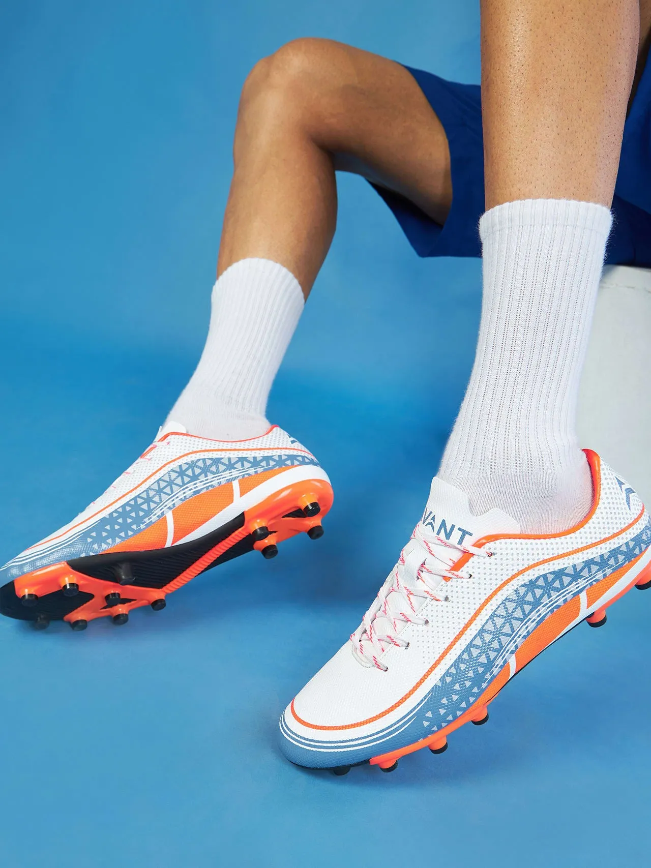 Avant Men's CruiseX Football Shoes - White/Blue
