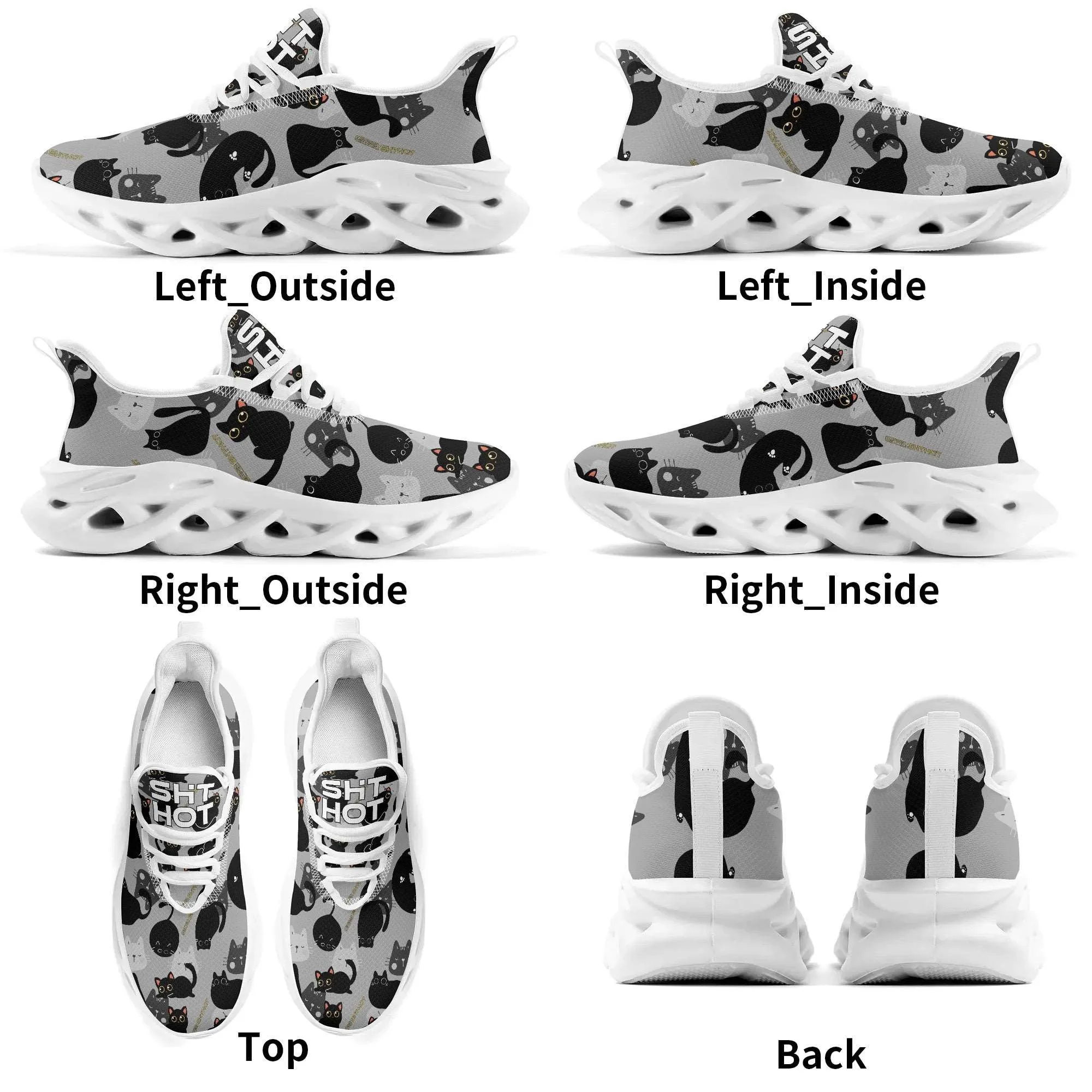 Beast Air Mesh Sneakers - Black Cat | ShitHot