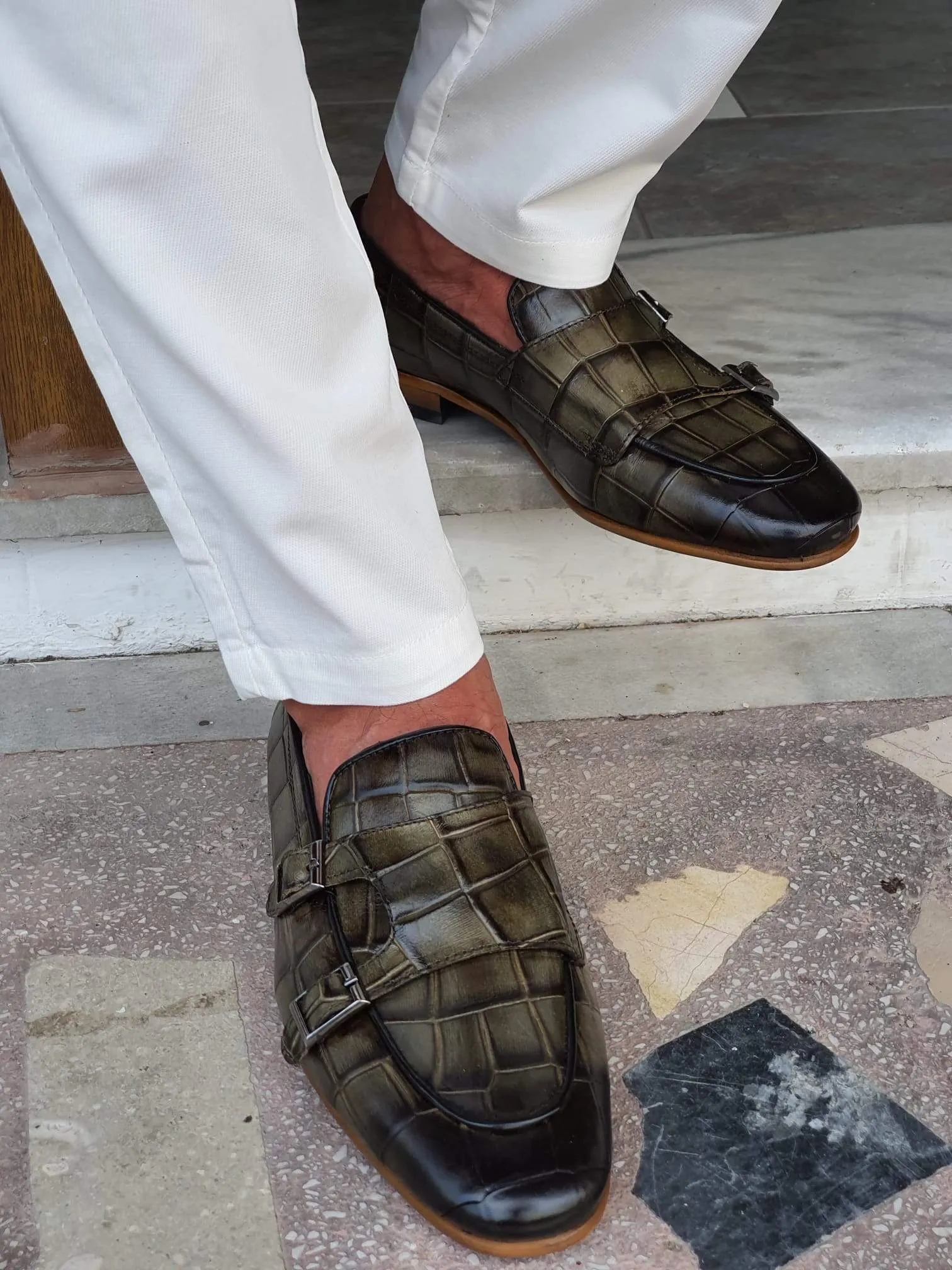 Bergamo Khaki Sardinelli Shoes