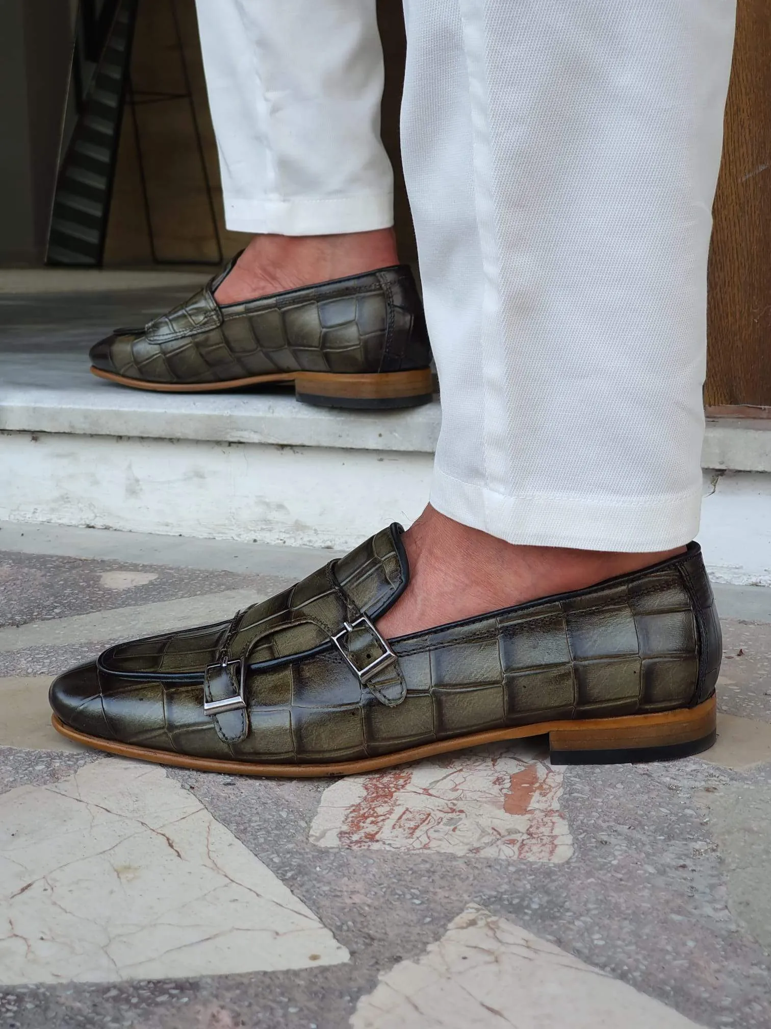 Bergamo Khaki Sardinelli Shoes