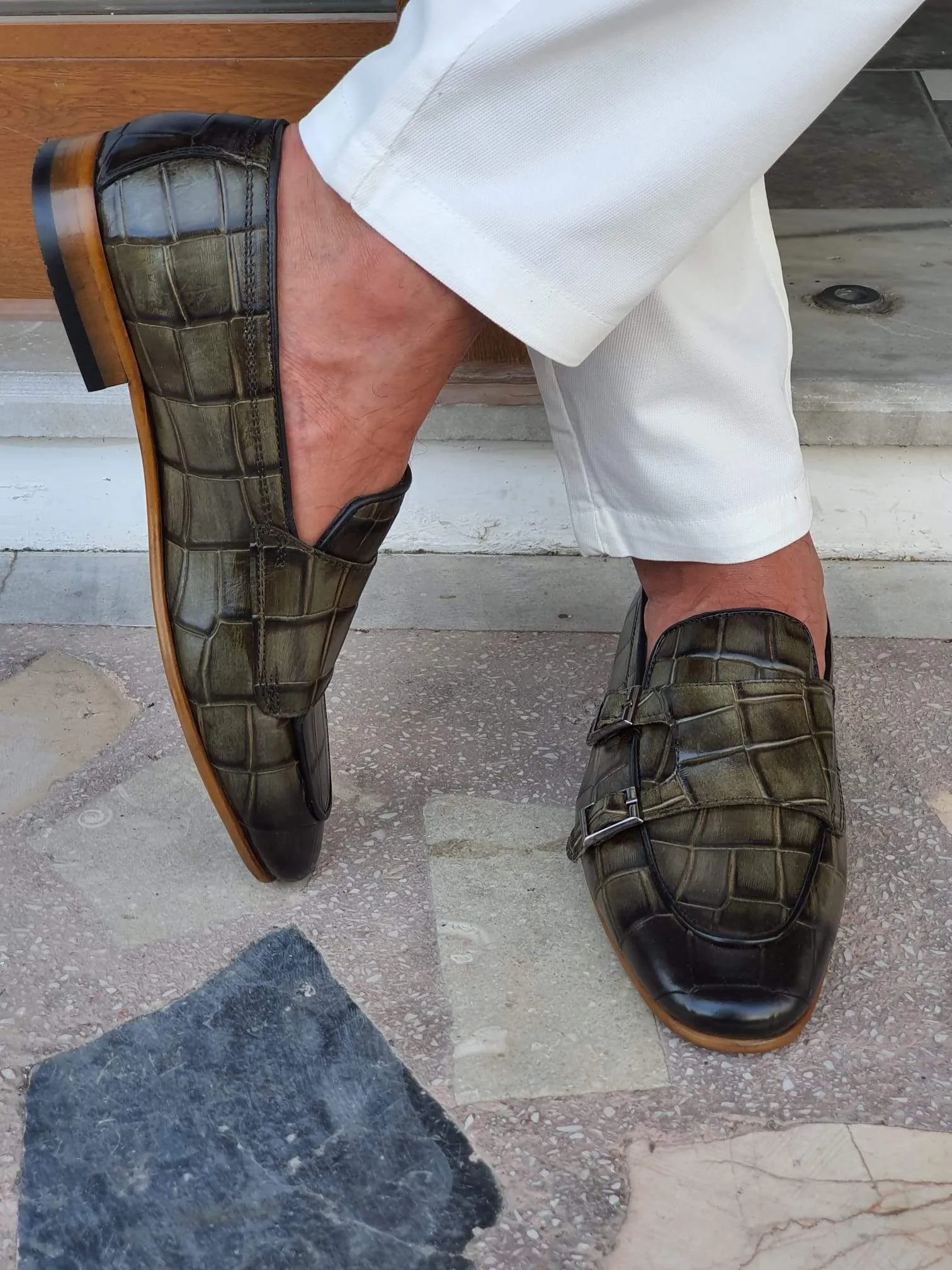 Bergamo Khaki Sardinelli Shoes