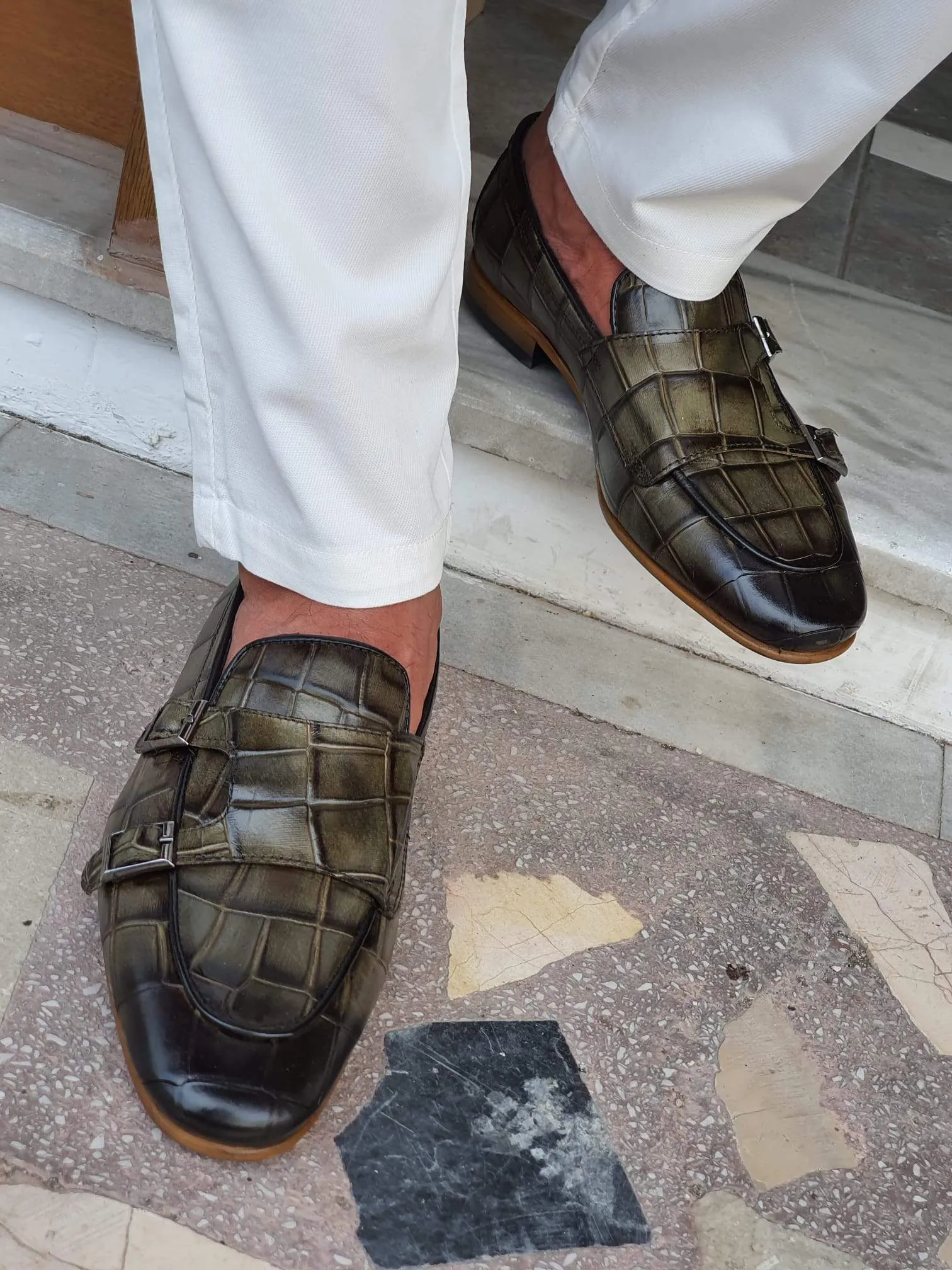 Bergamo Khaki Sardinelli Shoes