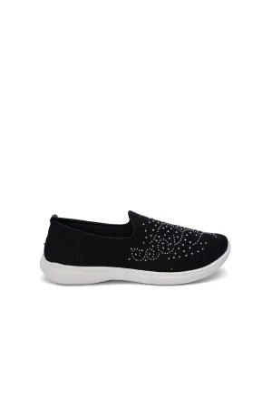 Black Canvas Sneakers for Women