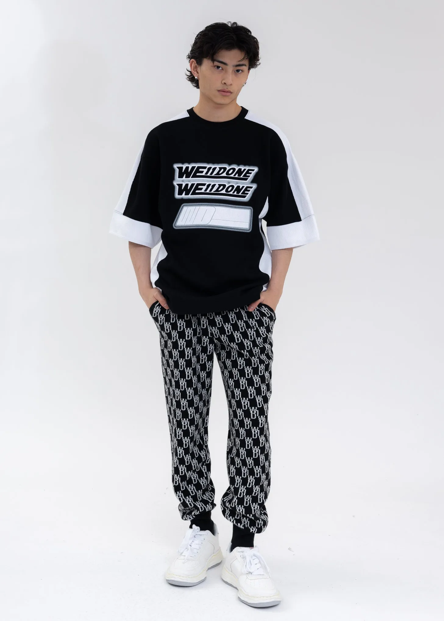 BLACK OVERSIZED FOOTBALL SHIRT